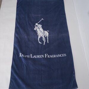 Vintage Ralph Lauren Fragrances Navy Bathing/Swimming 100% Cotton Towel
